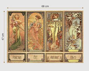 Alphonse Mucha Seasons