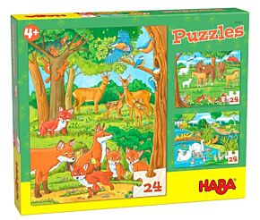 Puzzel Dierenfamilies HABA 305468