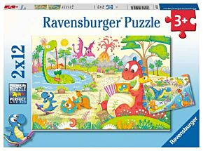 Dino puzzel 12 stukken